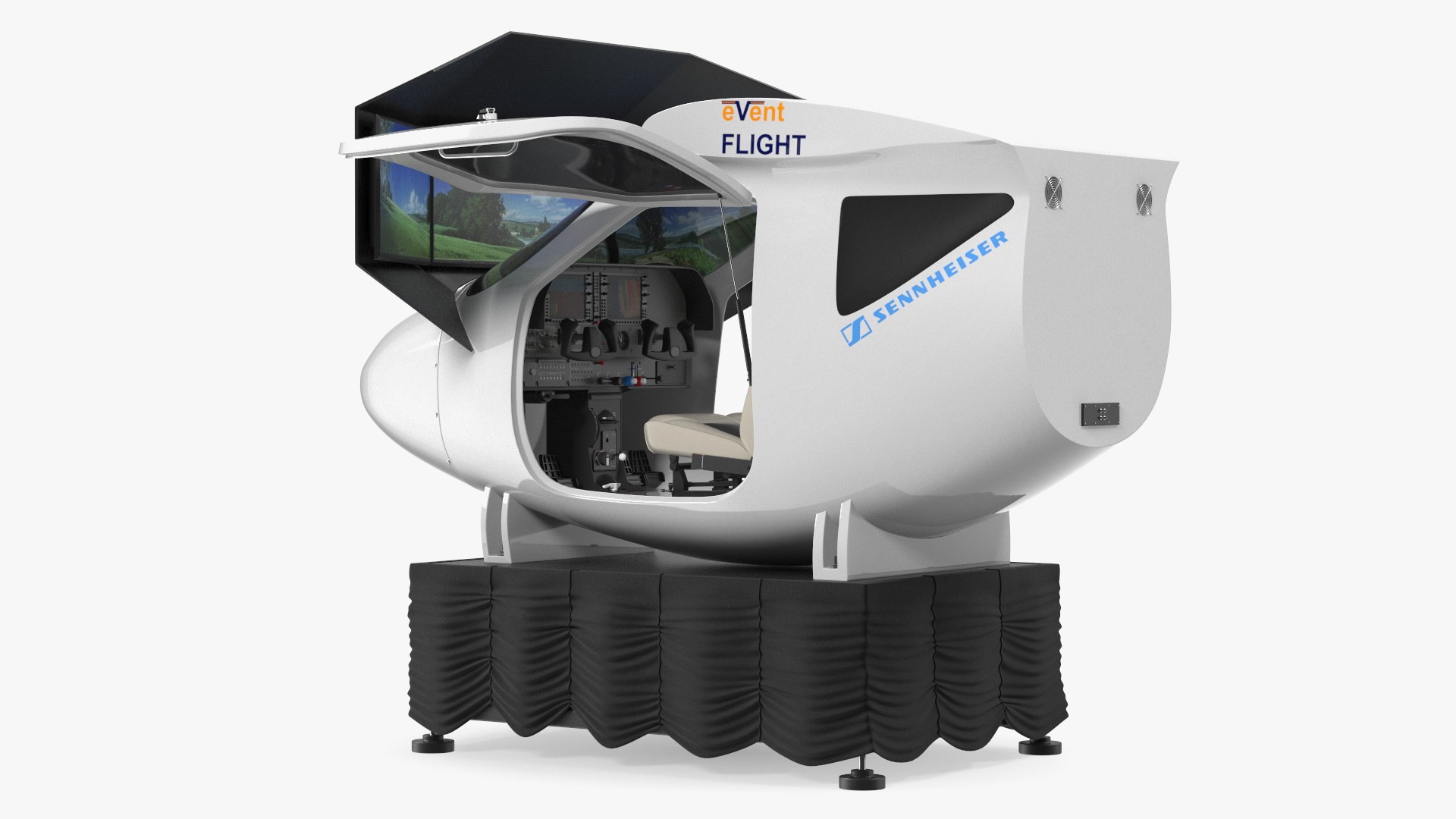Mobile Flight Simulator Sennheiser Open 3D model preview