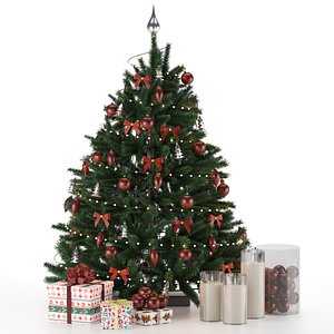 3D tree toys candles