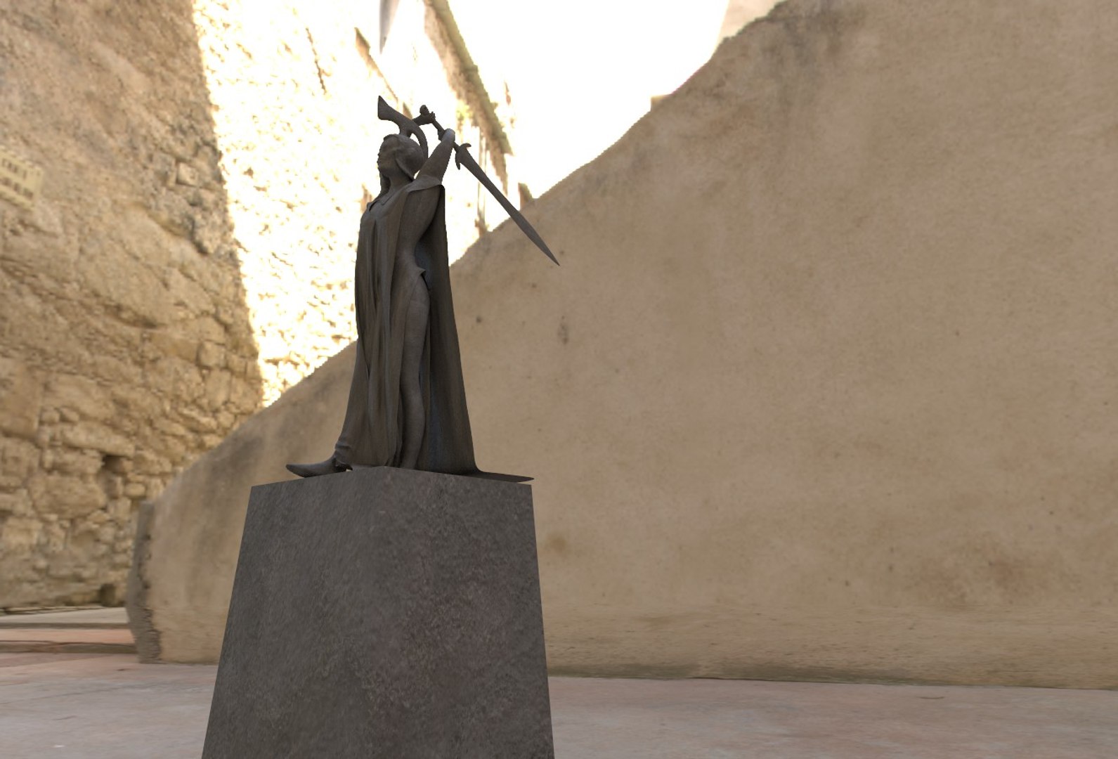 3D Warrior Monument Statue 3D Model Heroic Medieval Figure with Sword https://p.turbosquid.com/ts-thumb/FO/xiwzMu/uU/r10/jpg/1748796472/1920x1080/fit_q87/722172a17e5e2b4d04aa4f730404d8c91c08cc5b/r10.jpg