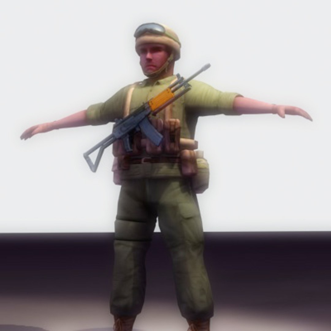 Israeli Paratrooper Soldier 3d Max