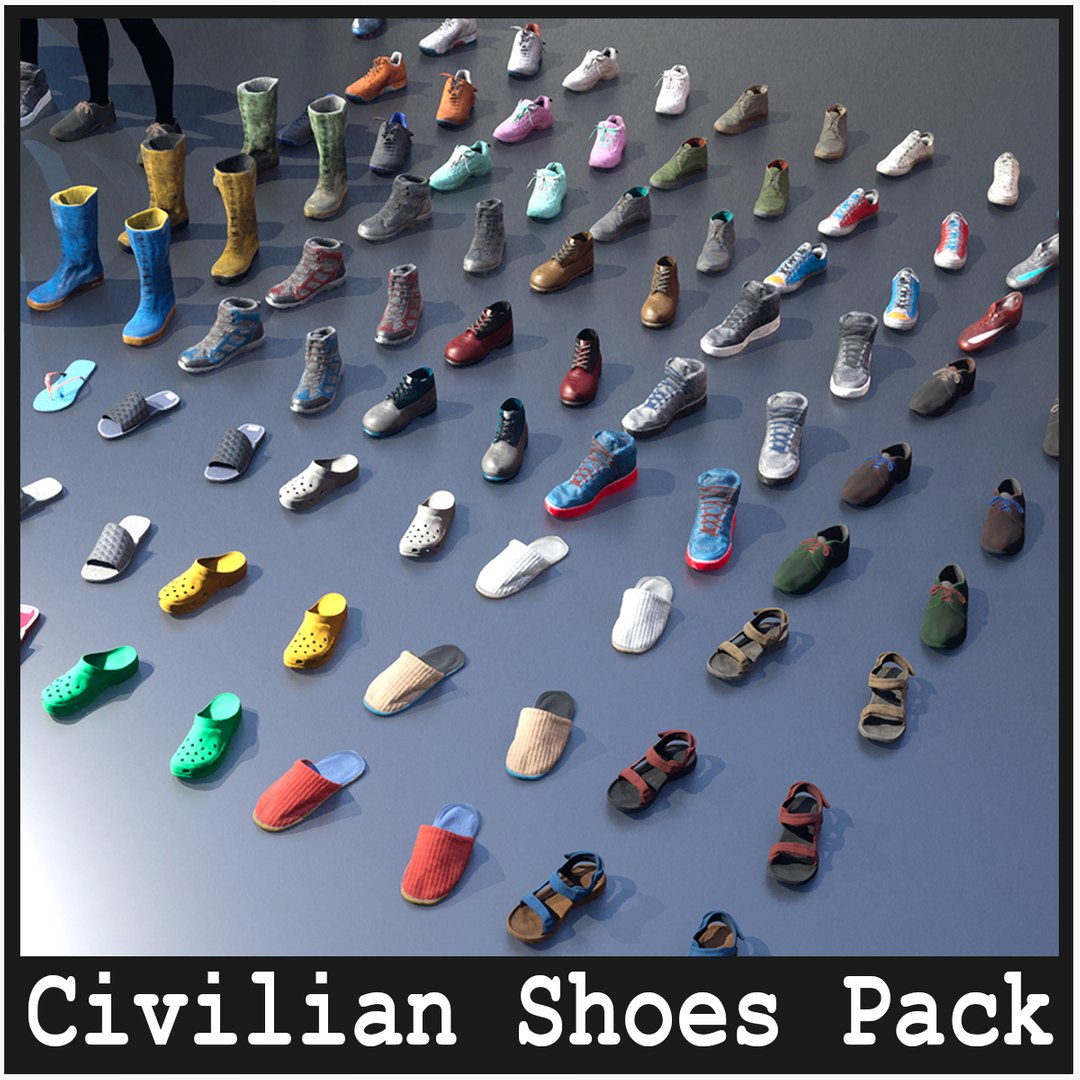 3D Civilian Shoes I 50 Assets Model - TurboSquid 1984609