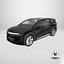 Modern Electric SUV Black Simplified