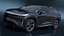 Modern Electric SUV Black Simplified