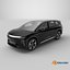 Modern Electric SUV Black Simplified