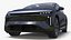 Modern Electric SUV Black Simplified