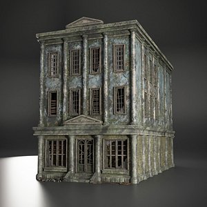 3D OLD ABANDONED POST APOCALYPSE BUILDING SURVIVAL 04