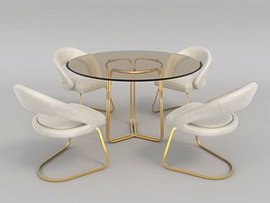 3D chair modern table model
