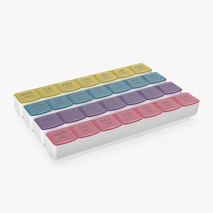 Weekly Pill Organizer 4 Times a Day