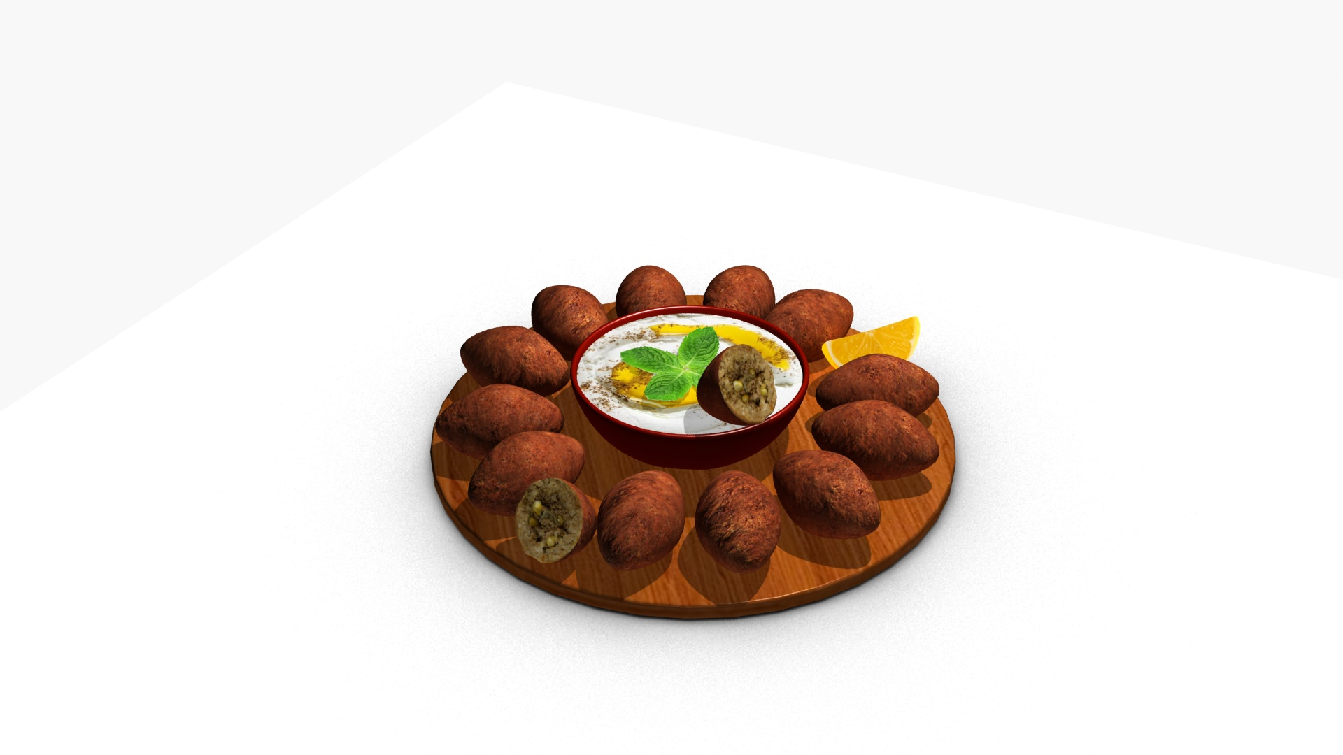 Kibbeh 3D Model - TurboSquid 2142344