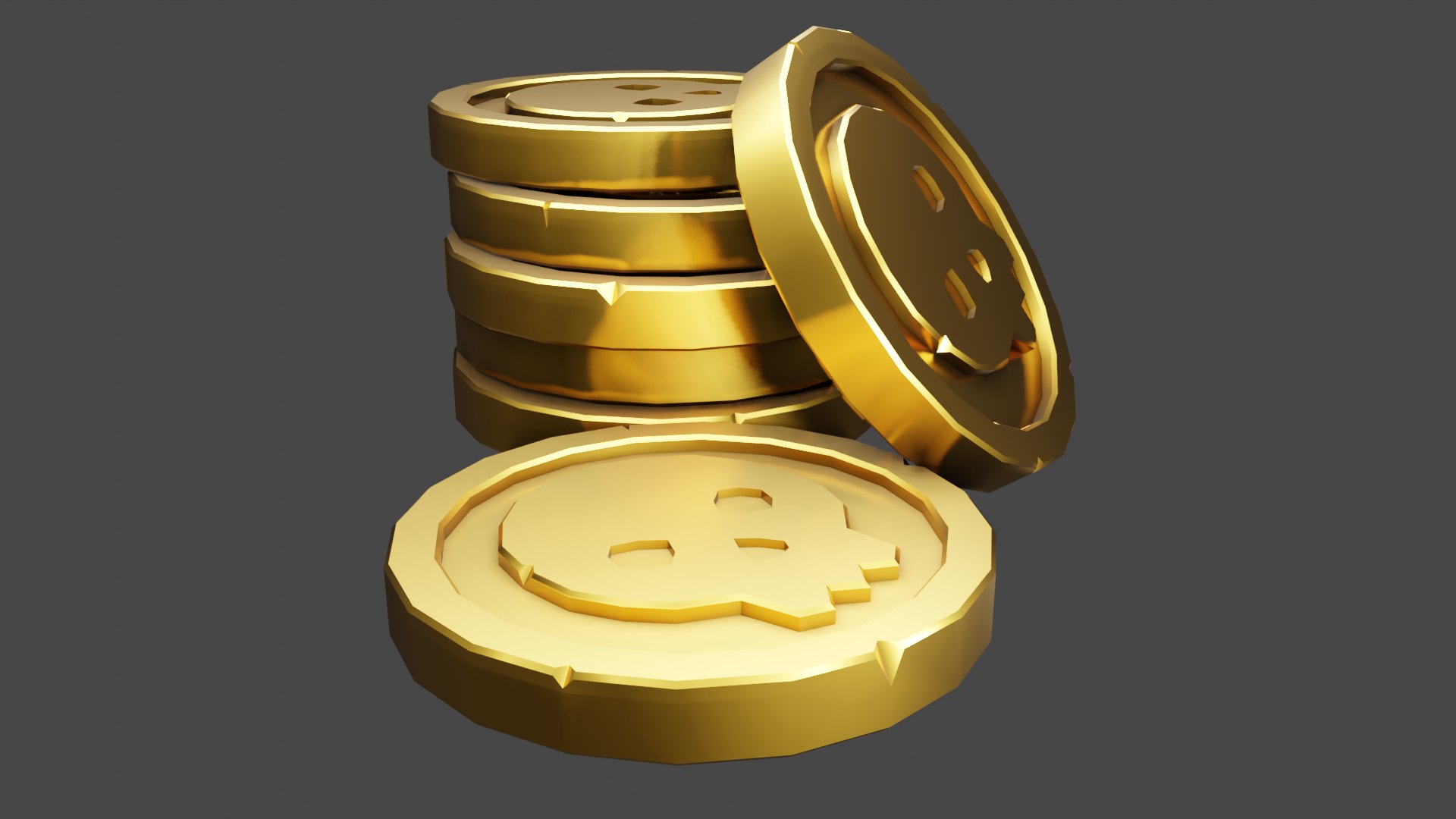 Skull Doubloon Pile 3D Model - TurboSquid 2071916