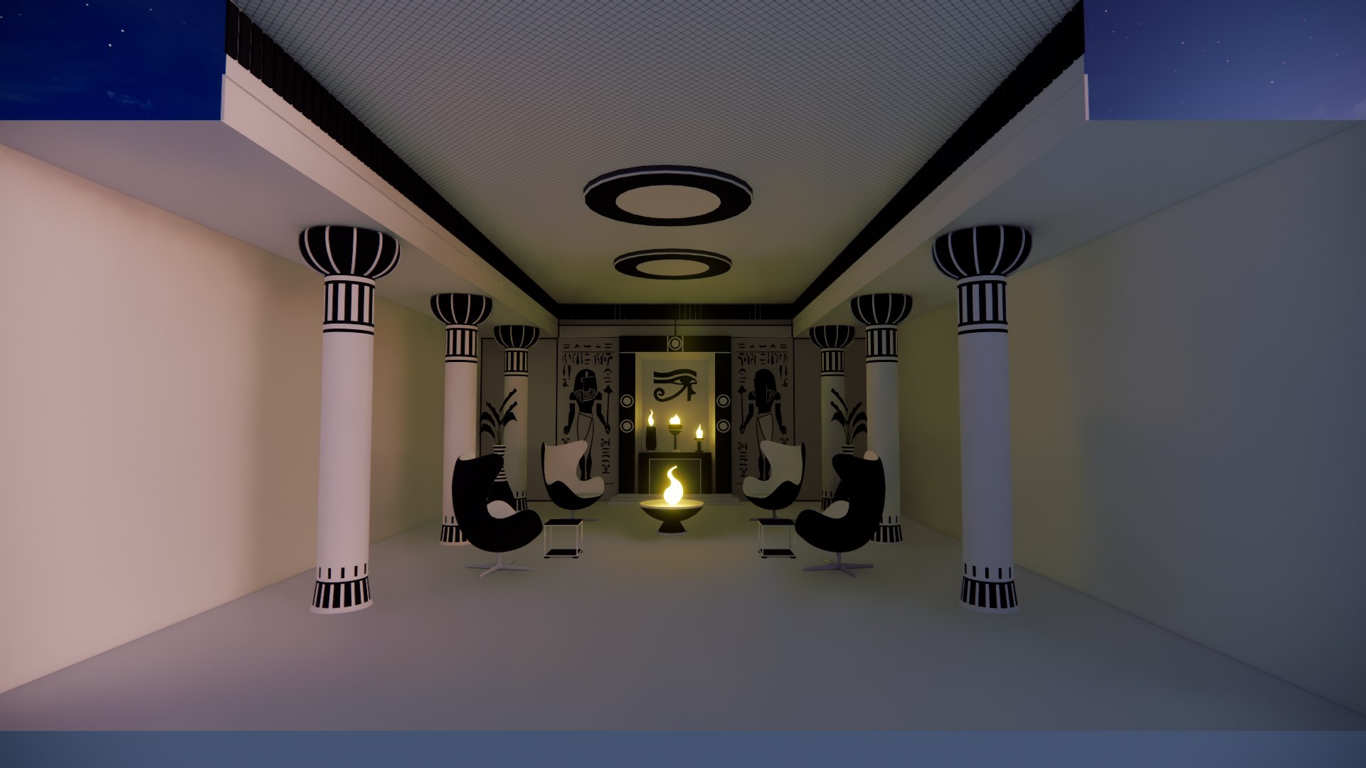 Temple Interior Model - TurboSquid 2340590