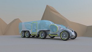 3D car concept vehicle transportation model