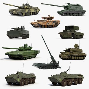 Russian Tanks Collection 4 3D model
