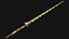 3D model Medieval Wooden Lance Spear Cavalry Tournament Weapon