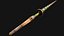 3D model Medieval Wooden Lance Spear Cavalry Tournament Weapon