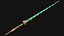 3D model Medieval Wooden Lance Spear Cavalry Tournament Weapon