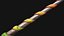 3D model Medieval Wooden Lance Spear Cavalry Tournament Weapon