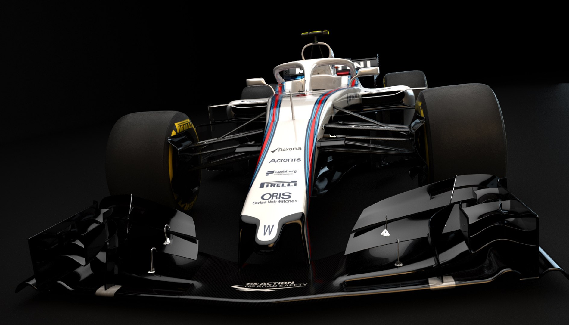 F1 Williams Fw41 2018 3D Model - TurboSquid 1269627