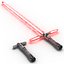 Kylo Ren Lightsaber Used 3D Models Set