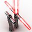 Kylo Ren Lightsaber Used 3D Models Set