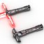 Kylo Ren Lightsaber Used 3D Models Set