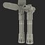 Kylo Ren Lightsaber Used 3D Models Set