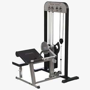 GYM Arm Biceps and Triceps Curl Machine