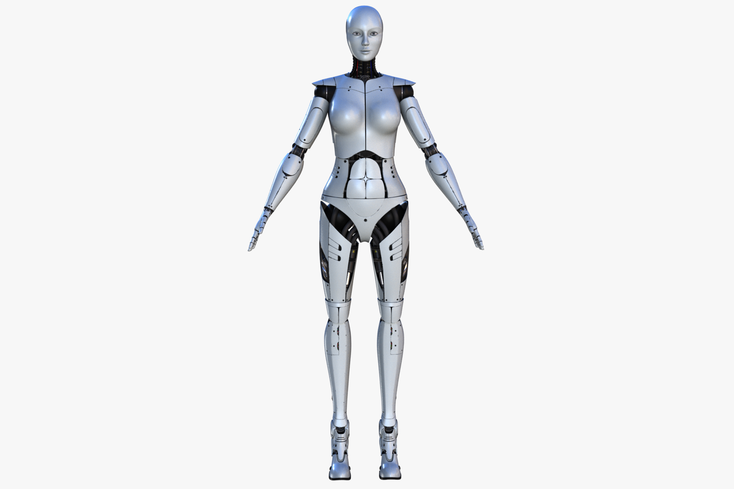 3D female robot - TurboSquid 1332327