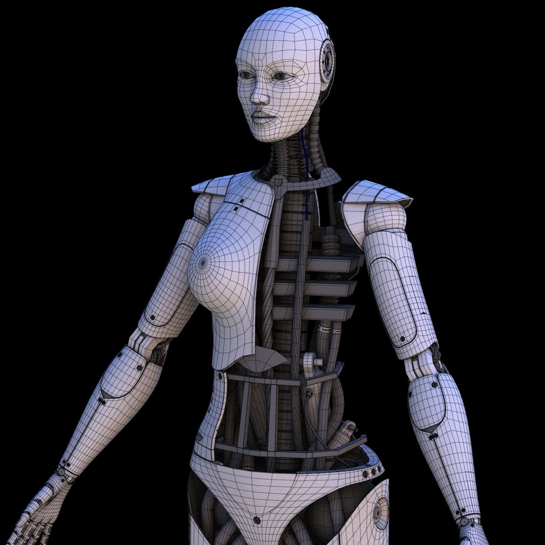 3D Female Robot - TurboSquid 1332327