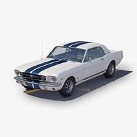 Ford Mustang GT Coupe 1965 White