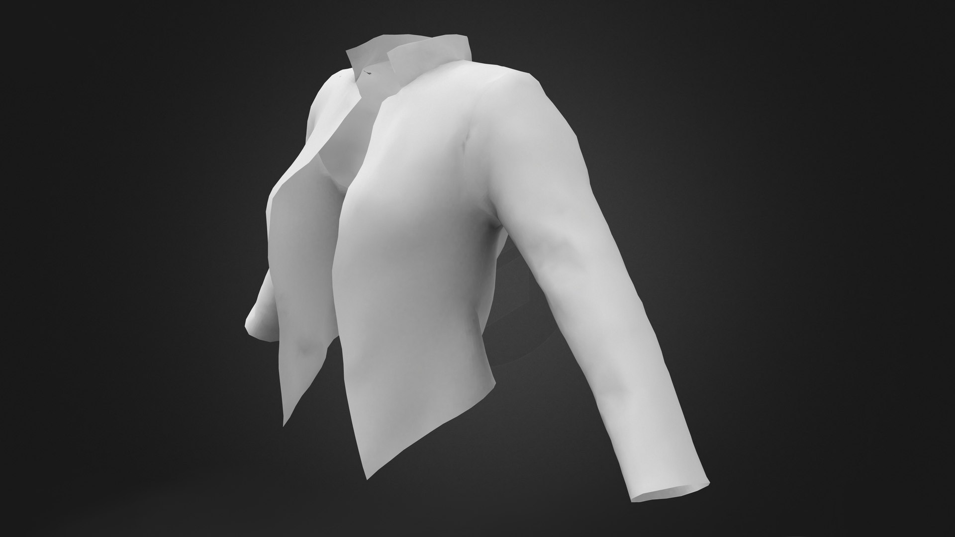 Ladies Tuxedo Jacket 3D Model - TurboSquid 1919719