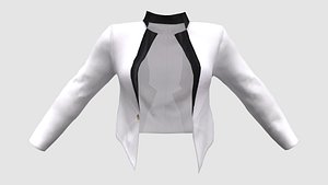Ladies Tuxedo Jacket 3D model