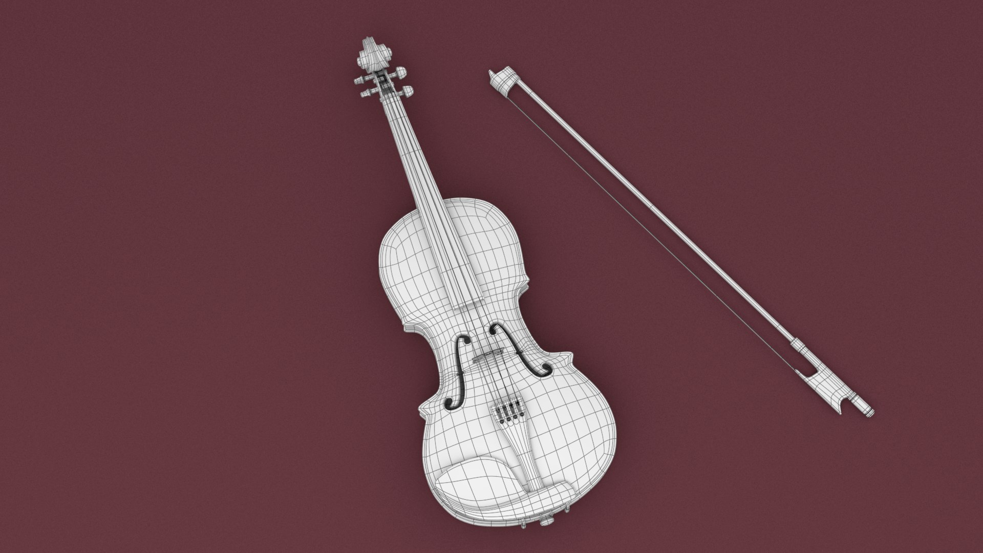 3D Violin Music Instrument Model - TurboSquid 1380202