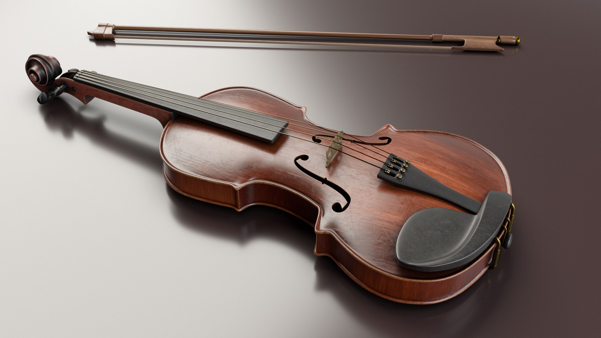 3D Violin Music Instrument Model - TurboSquid 1380202