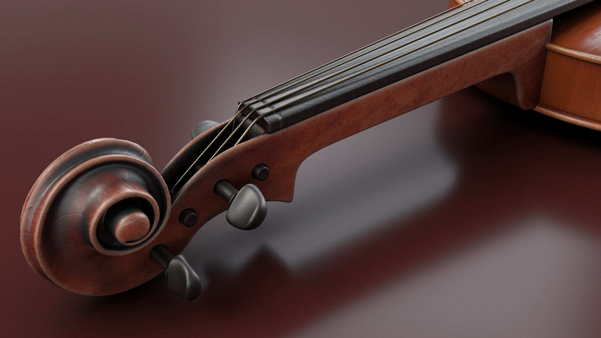 3D Violin Music Instrument Model - TurboSquid 1380202