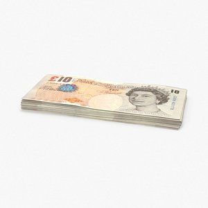 10-pound-note---pack 3D model