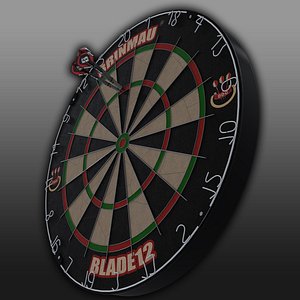 darts board and arrow