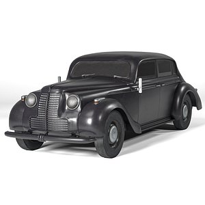 1937 Opel Admiral  Vintage German Luxury Car 3D