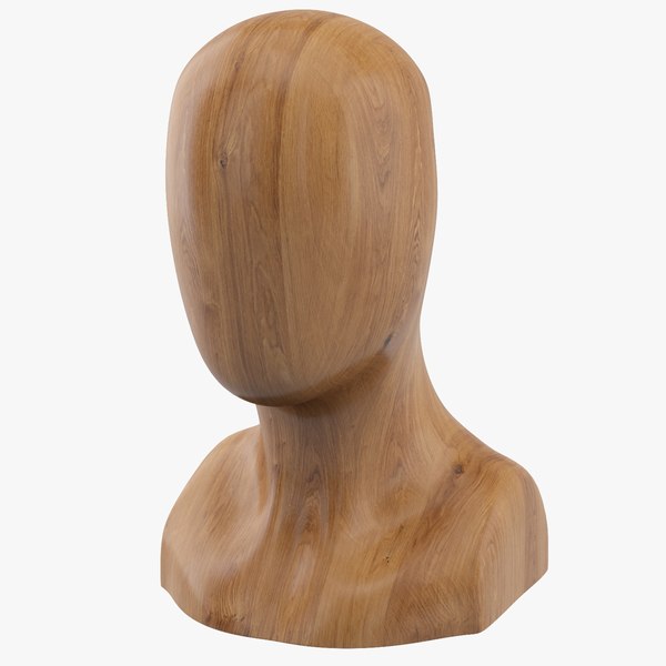 3D Wooden Mannequin Head TurboSquid 2001096