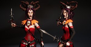 Stylized Female Necromancer 3D