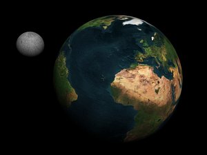 Earth moon