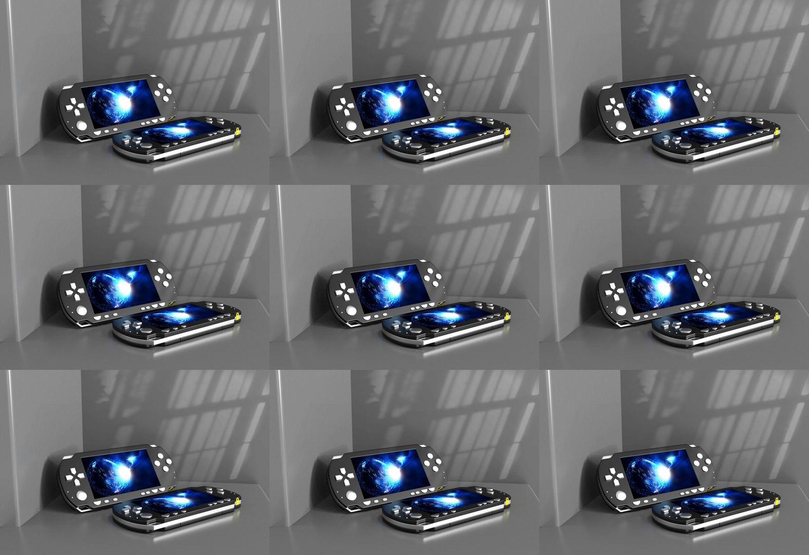 Handheld Game Console PS4 Childhood Toys Childhood Handheld Games C4D