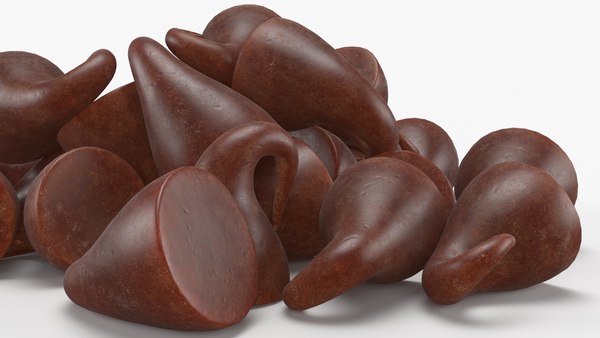 3D Chocolate Chips - TurboSquid 1818265