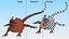 3D Frilled Dragon Crawling Pose model