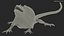 3D Frilled Dragon Crawling Pose model