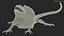3D Frilled Dragon Crawling Pose model