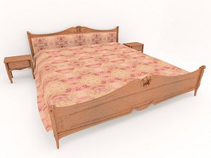 wooden bed max
