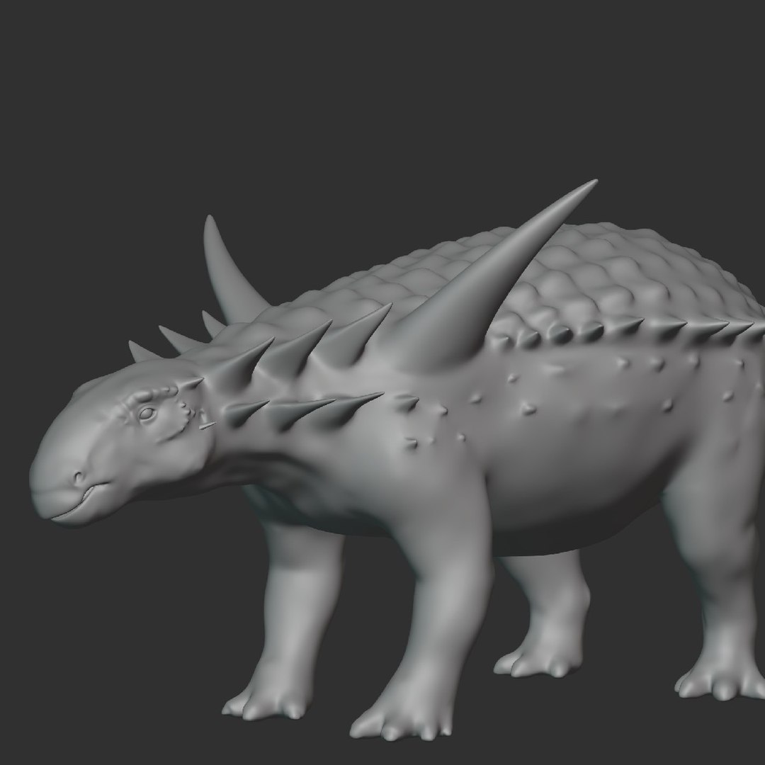 3D Sauropelta Basemesh Low Poly - TurboSquid 1995181