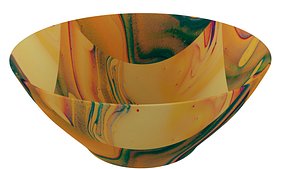 3D model Bowl in Yellow Texture