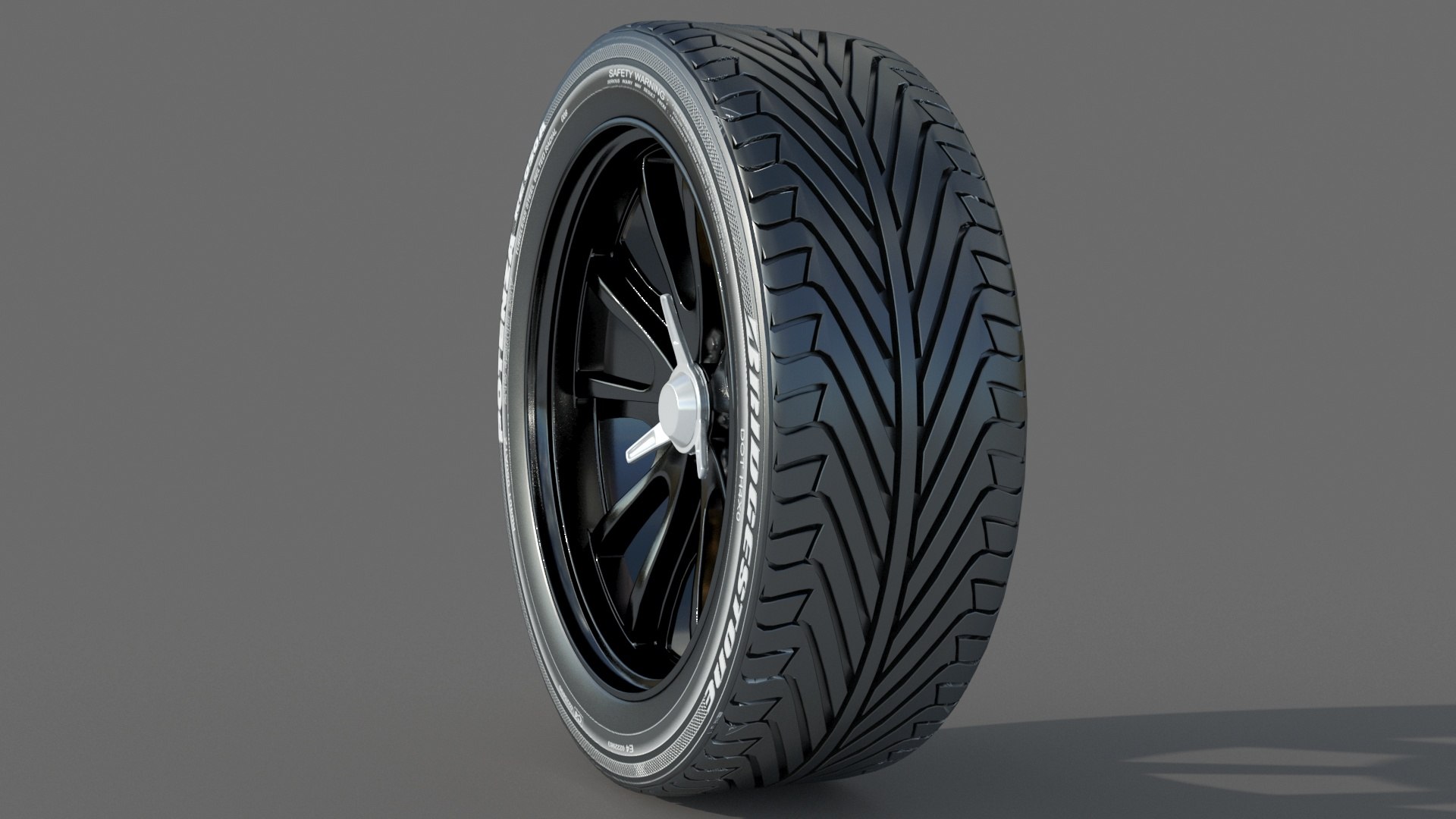 3D Wheel Rim Tire 08 model - TurboSquid 1938385